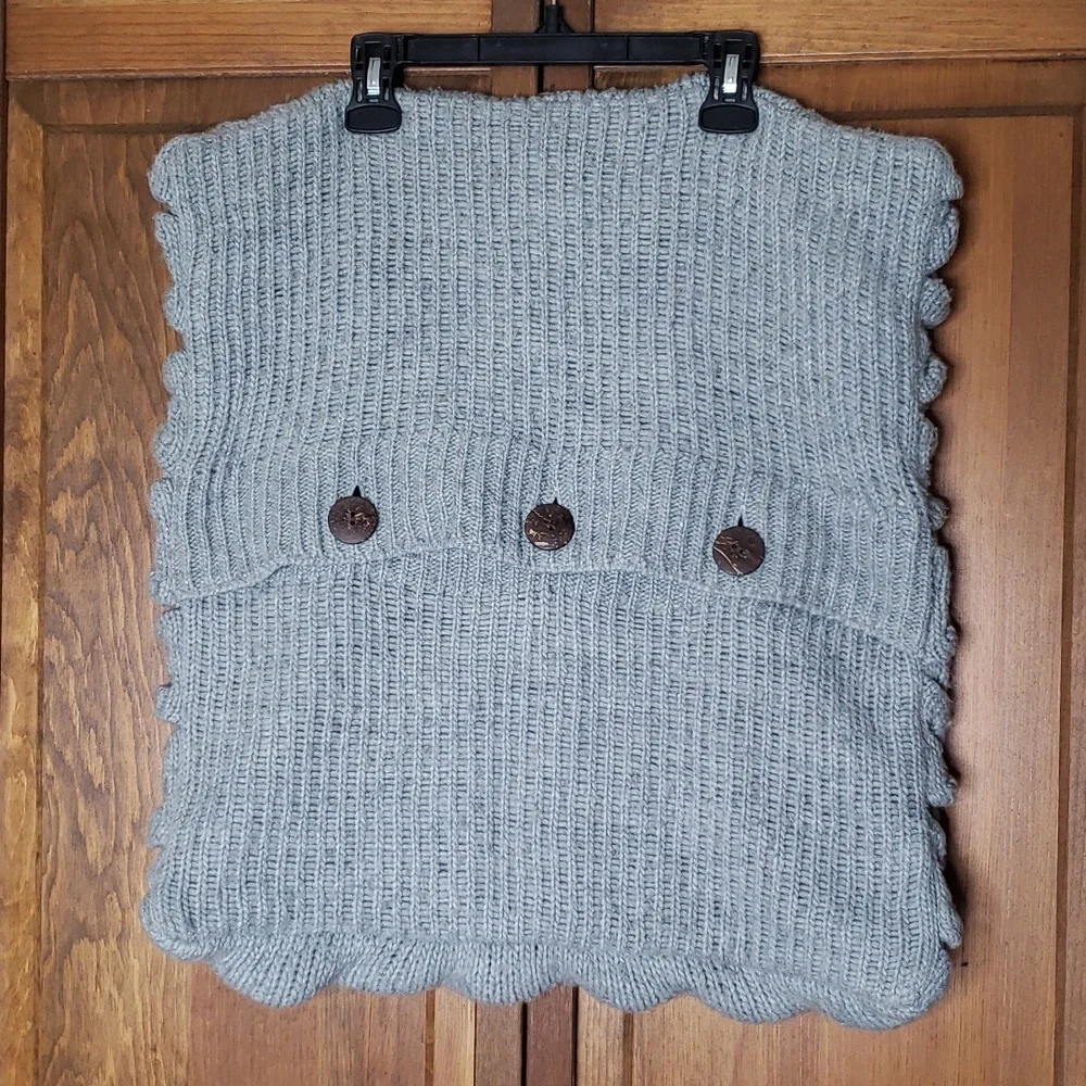 West Elm Sculpted Origami Sweater Knit Pillow Cover